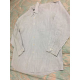 Hugo Boss Camisa Para Caballero Talla 43 Gris-blanco