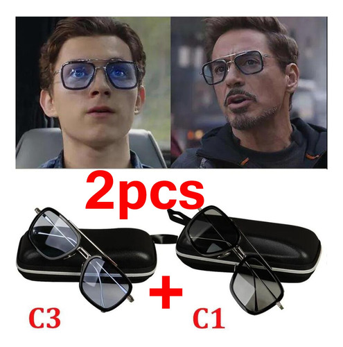 Lentes De Sol Tony Stark Spiderman Avengers Infinity War