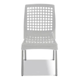 Silla Plastica Dubai Patas Metálicas Colombraro Art. 5403