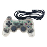 Controle Com Vibração 17 Botoes Playstation Com Fio Ps1 Ps2