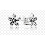 Aros Pandora Flor Cubic  Plata925 Original 