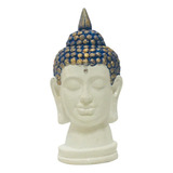 Estatueta Cabeça Buda Hindu Tibetano Tailandês Em Gesso