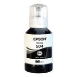 Botella De Tinta Epson 504 Negro