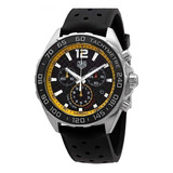 Relógio Tag Heuer Formula 1 Borracha - Caz101ac.ft8024 Preta Cor Da Correia Preto Cor Do Bisel Preto Cor Do Fundo Preto