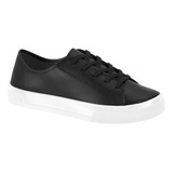 Tênis Moleca Flatform Cadarço Conforto Casual Leve Feminino