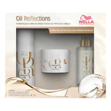 Kit Wella Oil Reflections Shampoo Máscara Óleo Light 100ml 