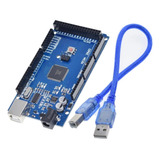 1 Placa Compatível Com Arduino Mega 2560 16au/ch340g C/cabo