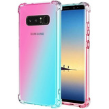 Funda Para Samsung Galaxy Note 8  (color Rosa Y Verde)