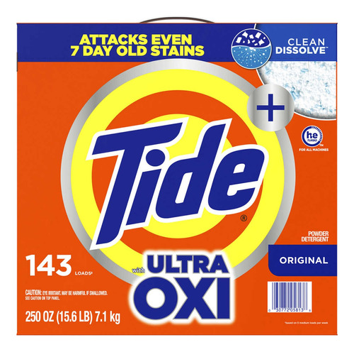 Detergente En Polvo Ultra Oxi Tide 7,1 Kg