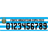 Vetor Fonte Numero  Argentina Copa De 2022