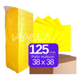 Caja Paños Amarillo Multiuso Al Mayor - 38cm X 38cm - 125uni