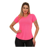 Blusa Manga Curta Dry Fit Feminina Academia Roupa Fitness 