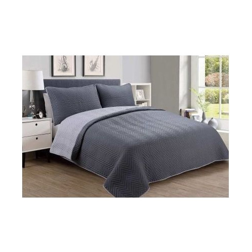 Cubrecama Quilt Lisa Reversible  King  270*270cm 