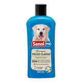 Shampoo Para Cães Cachorro Pelos Claros Sanol 500ml