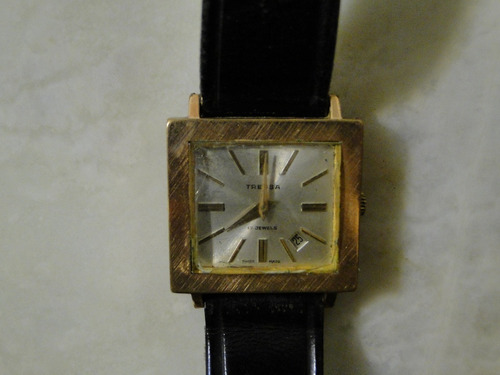 Reloj Antiguo De Coleccion Cuadrante Macizo Oro Años 50