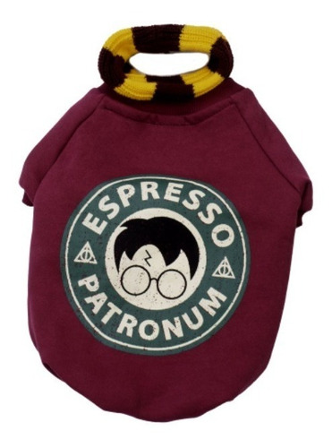 Ropa Para Perros Buzo Harry Potter Bordo Cachorros Mascotas