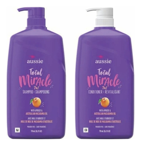 Shampoo + Condicionador Aussie 7n1 Total Miracle 778ml