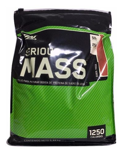 Serious Mass 12 Lbs Sabor Strawberry Optimum Nutrition