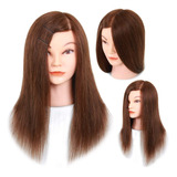 Cabezote Maniquí Cabello 100% Real Human Hair  Para Estética