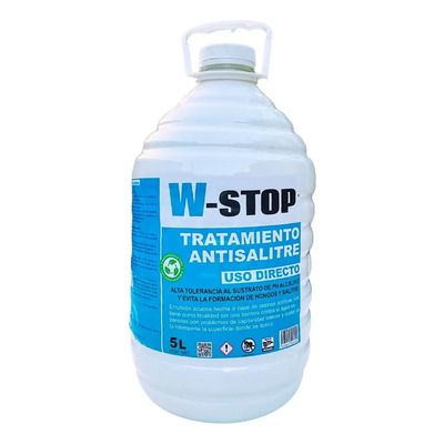 Eliminador de Salitre y Humedad W-Stop Transparente 5L Paredes | Meses sin interés