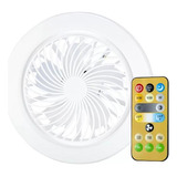 Mini Ventilador De Teto Fan Light Led Smart Ajustável Bivolt