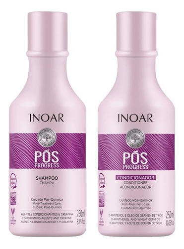  Inoar Pós Progress Kit (2 Produtos) Shampoo E Condicionador