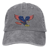 American Eagle Hat Gorra De Béisbol Para Mujeres Hombres Gri