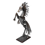 Estatua De Caballo De Metal, Diseño 3d Único, Abstracto, De