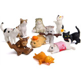 10 Figuras De Gato Lindas Para Colección De Gato Mini