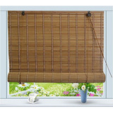Sombrilla De Persiana Enrollable De Bambú W36  X H72 