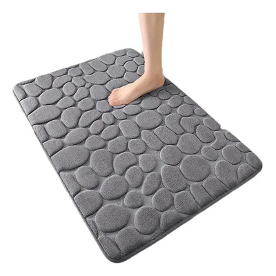 1 Alfombrilla Antideslizante Para Baño Super Absorbente 60 Cm 40 Cm Gris | Envío gratis