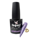 Esmalte Semipermanente Glitter Violet Violeta Faguer Nails