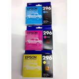 Paq 3 Pzas Cartucho Original Epson 296 Color Xp-241