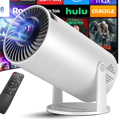 Proyector 4k Profesional 22000lm Kinwodon Mini Proyector Portátil, Android 13 Smart Tv, Rotación De 270°, Bluetooth 5.4 Wifi6, Proyector De Video 1080p Para Cine En Casa Y Al Aire Libre | Envío gratis