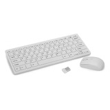 Combo Teclado/mouse Inalambrico Mini Tipo Mac Blanco 2.4g