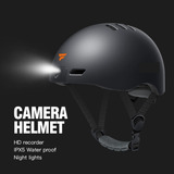 Casco Inteligente Con Cámara Frontal De 1080p, Luz Trasera