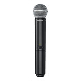 Microfone Shure Blx Blx24/sm58 Dinâmico Cardioide Cor Preto