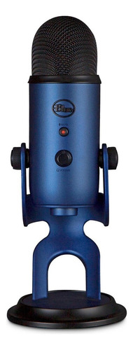 Micrófono Blue Yeti Condensador Multipatrón Midnight Blue