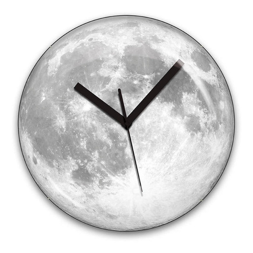 Kikkerland Reloj De Pared En Forma De Luna Cl31