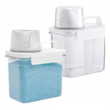 Kit 2 Dispenser Pote Hermético Organizador Lavanderia 1,1l