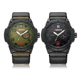 Reloj Hombre Tipo Militar Sport Navy Quarzo Luminoso 3 Atm 