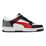 Tenis Puma Rebound Joy Low Hombre-blanco/negro/rojo