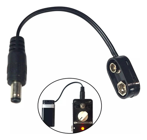 Pedal Guitarra Adaptador Cable Corriente Para  Pila 