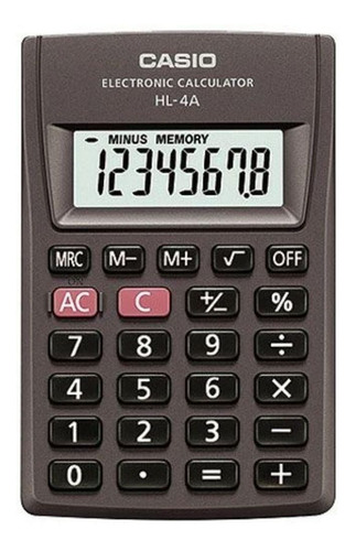 Calculadora De Bolso Portátil Casio 8 Dígitos Hl-4a