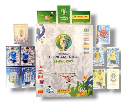 Álbum Pasta Dura Copa América 2019 + 50 Estampas Sin Repetir