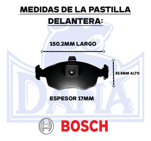 Pastillas Freno Bosch P/ Grand Siena Palio Punto Idea 1.6 Foto 2