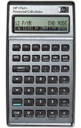 Calculadora Financiera Hp 17bii Color Plata