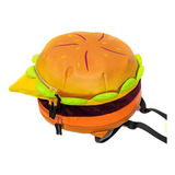 Mochila Escolar Hamburguesa Gran Capacidad Personalizada Color Amarillo