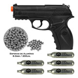 Airsoft Co2 Win Gun C11 + Esferas Alumínio 200un + 5 Co2 Qgk