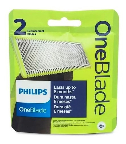 Repuesto Philips Oneblade Qp220 X 2 Cuchilla Qp2521 Qp6510
